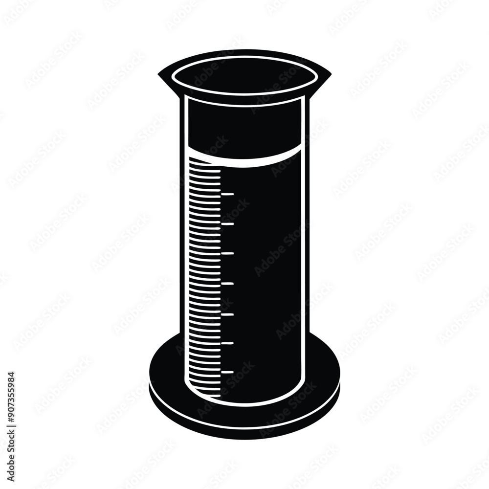 graduated cylinder silhouette

