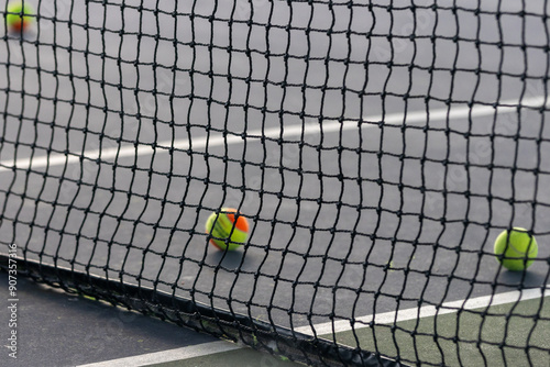 Tennis courts and tennis are great outdoor activities and can be very meditative. photo