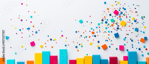 Success concept on white background goal-setting.