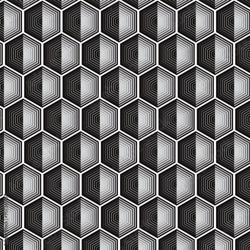 abstract simple blend polygon pattern with black grey can be used background.