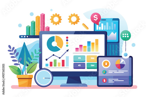 Business Analytics Dashboard with Data Visualization and Financial Reports