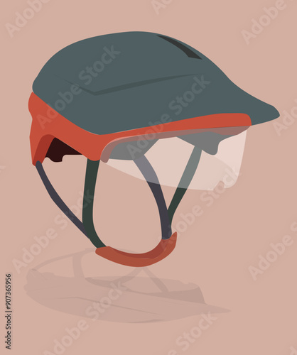  bicycle helmet isolated on  background