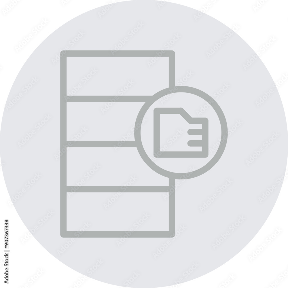 data storage1 Vector Line Grey Circle Grey data storage1 Vector Line Grey Circle Grey