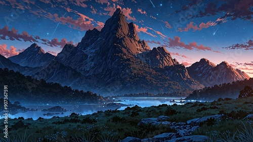 cradle mountain australia natural wonders around the world sunset view anime theme photo