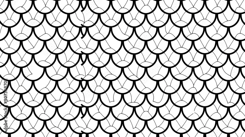 Seamless Fish Scale Pattern Seamless Fish Scale Pattern