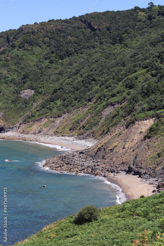 Obraz premium view of the coast of island