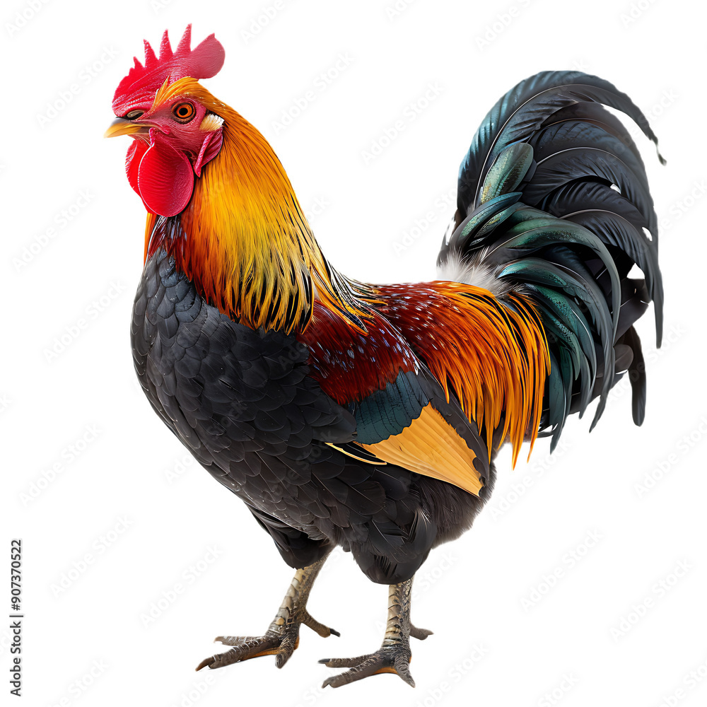 rooster isolated on white background rooster isolated on white background