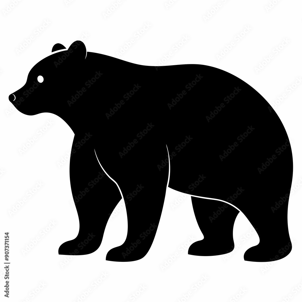 silhouette of bear, bear vector illustration, pet vector art, bears silhouette, animal vector icon, eps, bear head silhouette of bear, bear vector illustration, pet vector art, bears silhouette, animal vector icon, eps, bear head