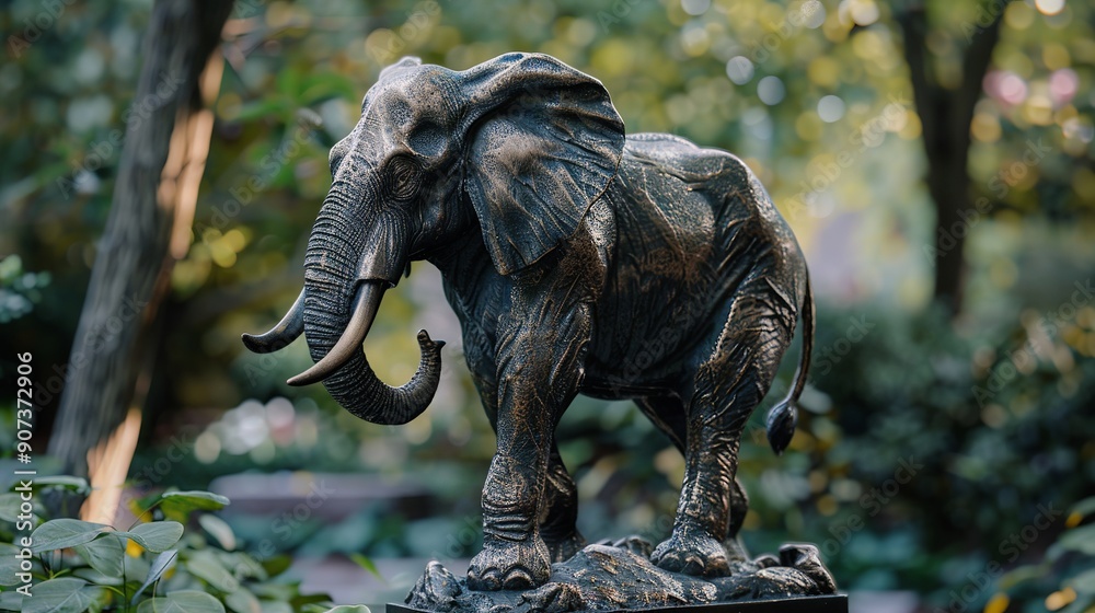 Fototapeta premium elephant statue 