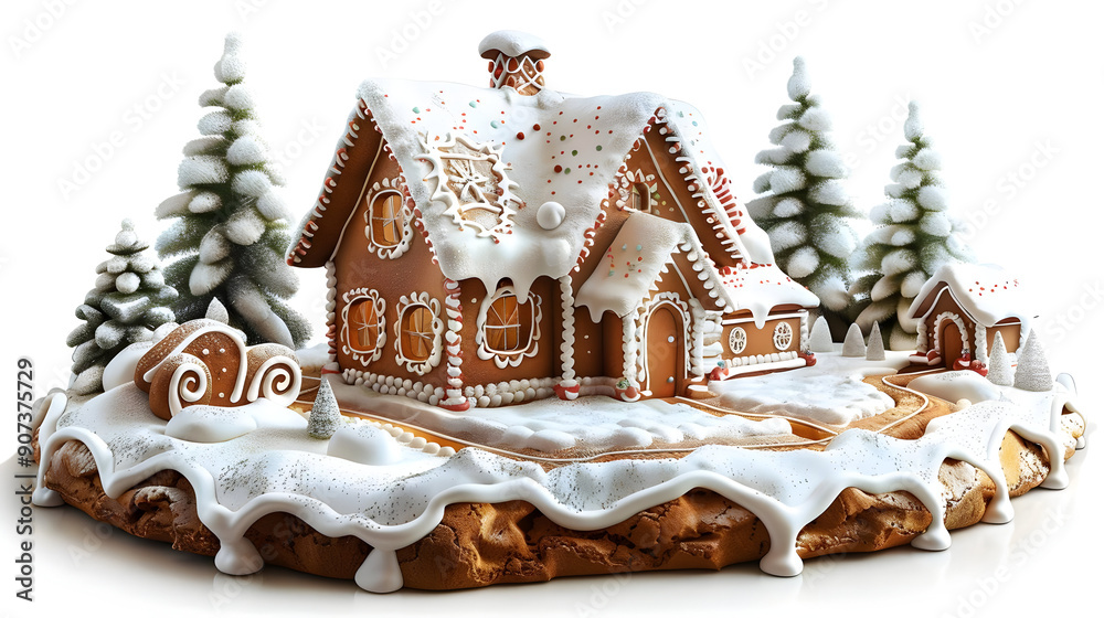 Gingerbread House Winter Wonderland Gingerbread House Winter Wonderland