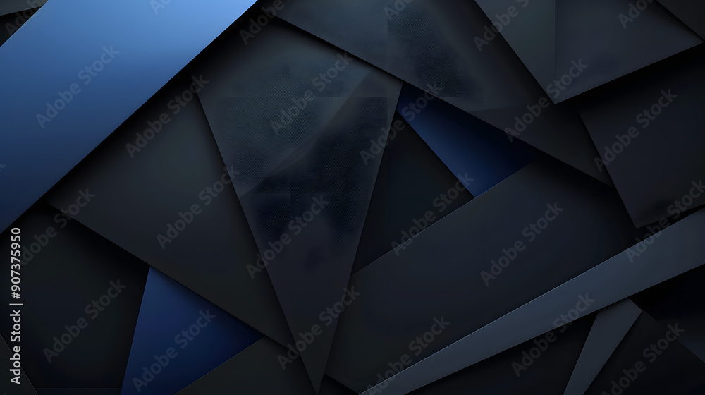 An abstract image featuring geometric dark blue folded panels, creating a modern and sophisticated design with sharp angles and smooth surfaces.