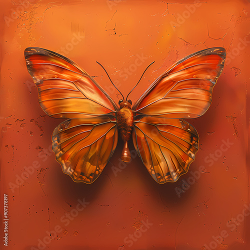 orange butterfly