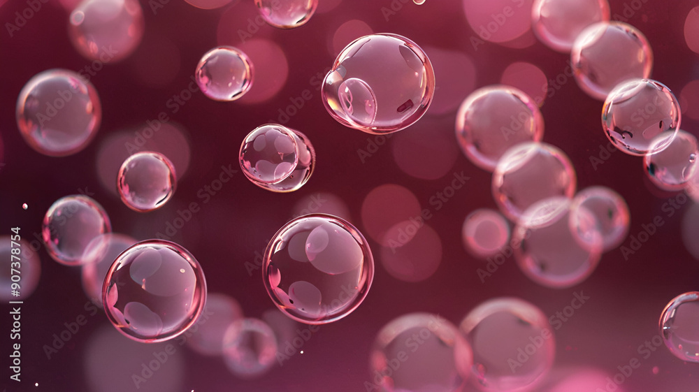 Abstract pink bubbles gradient background. Abstract pink bubbles gradient background.