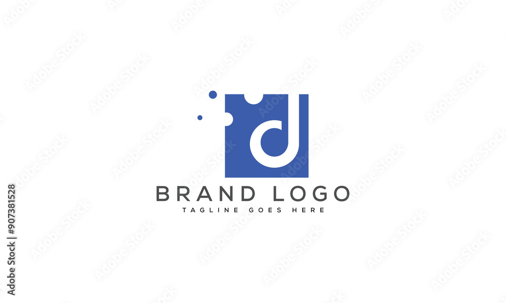 letter D logo design vector template design for brand. letter D logo design vector template design for brand.