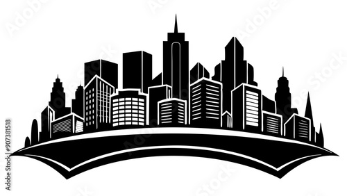 Best Generic Skyline Silhouette Illustrations for Urban-Themed Designs