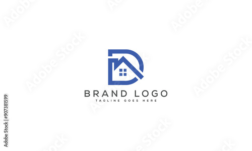Free Download letter D logo design vector template design for brand. - GFXLoad