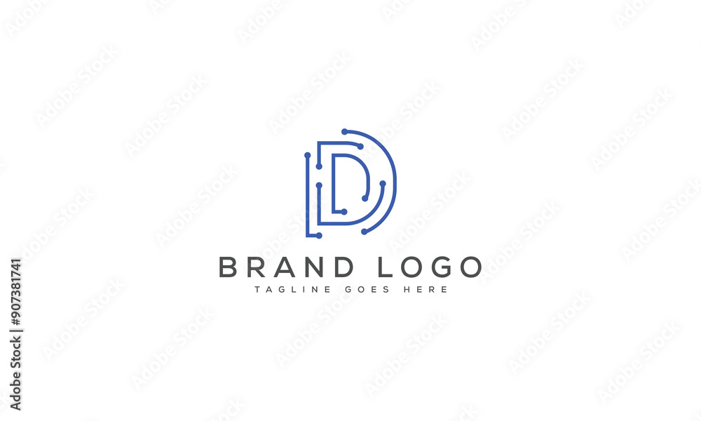 letter D logo design vector template design for brand. letter D logo design vector template design for brand.