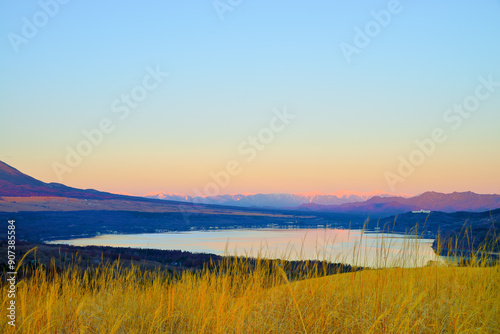 山梨県山中湖の風景