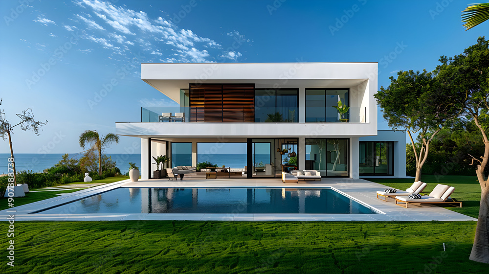 Modern Beachfront Villa with Pool & Ocean Views Modern Beachfront Villa with Pool & Ocean Views