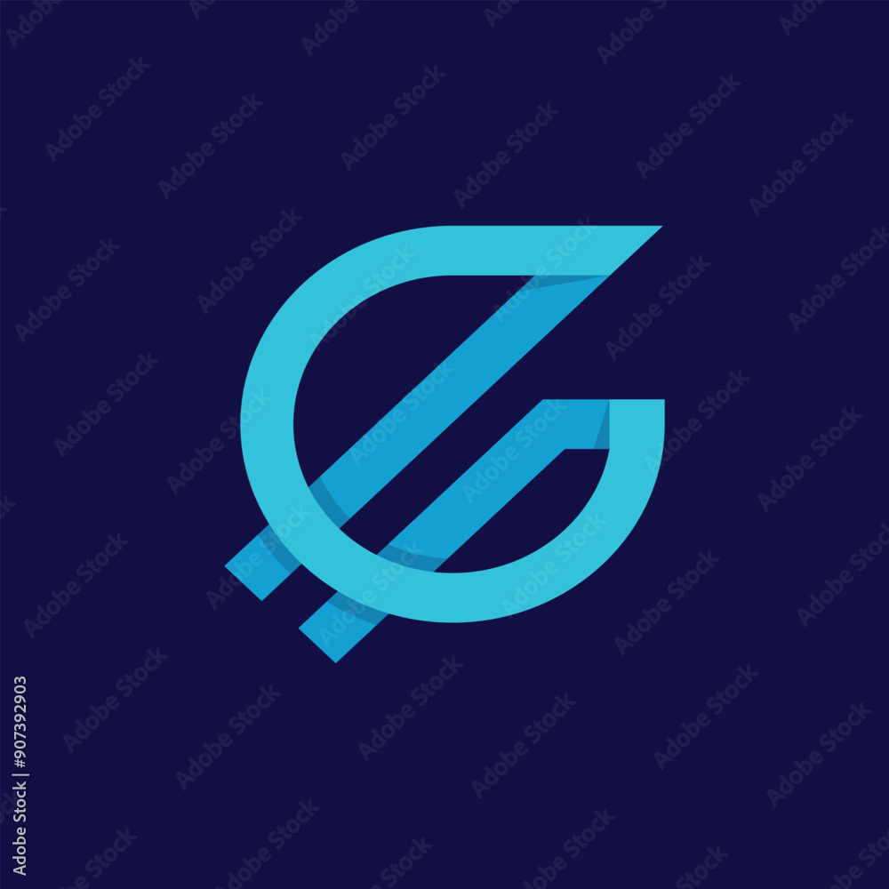 Obraz premium Letter G logo design. Creative Initial letter G logo. Letter G symbol, Letter G business