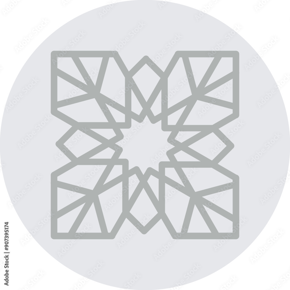 traditional islamic patterns Vector Line Grey Circle Grey traditional islamic patterns Vector Line Grey Circle Grey