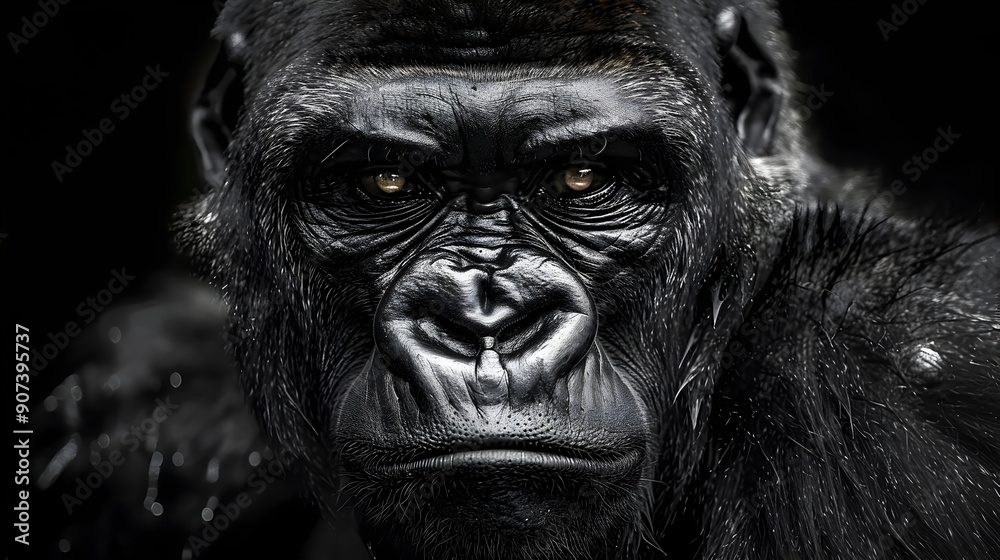 Close-Up of a Gorilla's Face Close-Up of a Gorilla's Face