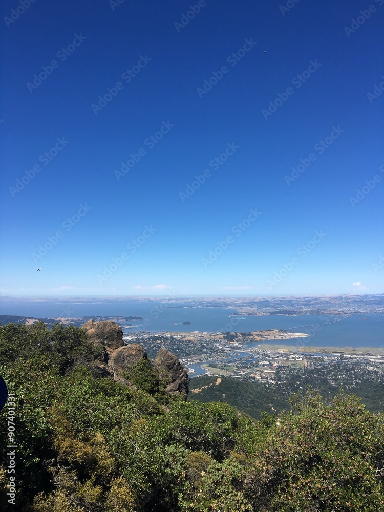 Obraz premium view from the top of the mountain