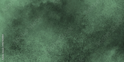 Dark green grunge interior wall backdrop ,Elegant dark emerald green background with black shadow border and old vintage grunge texture design.Green vintage background grunge texture vector illustrati