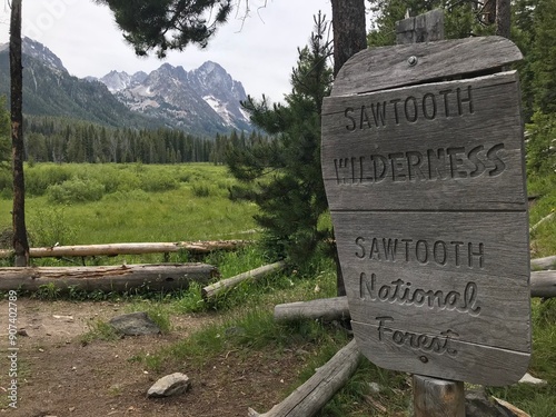 sign in the mountains