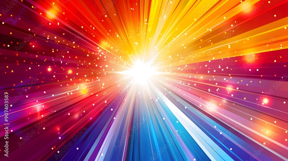 Vibrant Burst Patterns in Dynamic Sports Background Vibrant Burst Patterns in Dynamic Sports Background