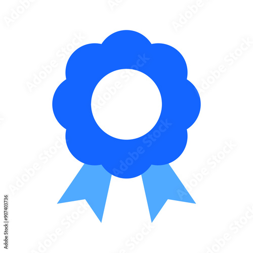Award Ribbon Flat Vector Icon