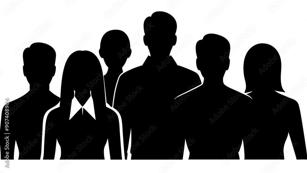 Stylish People Silhouette Graphics for Modern Design, Dynamic People Silhouette. Stylish People Silhouette Graphics for Modern Design, Dynamic People Silhouette.