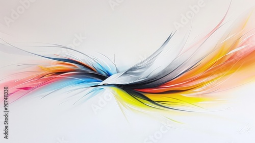 Captivating Splatter Painting with Vibrant Colors