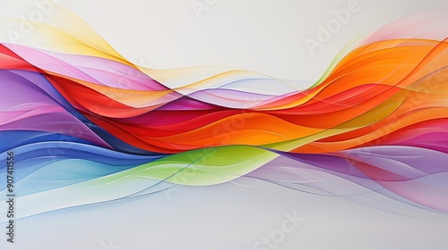 A Vibrant Abstract Expressionist Painting of Swirling Patterns and Dynamic Lines