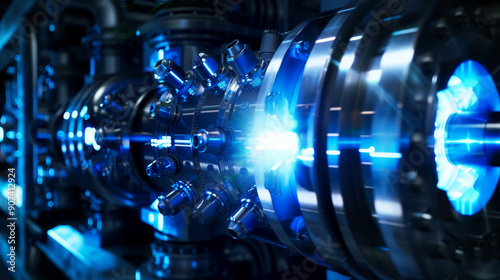 Fusion reactor prototype generating clean energy photo