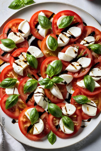 Caprese salad, Tomato mozzarella, generated by artificial intelligence