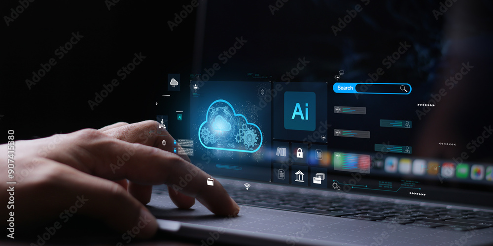 cloud technology concept Global network of global business Megatrends on the Internet for Telecommunication. cloud technology concept Global network of global business Megatrends on the Internet for Telecommunication.