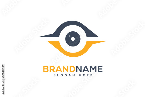 Modern eye logo vector design template. Eye icon creative logo vision design concept.
