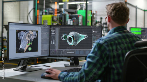 Advanced 3D modeling and simulation software in action