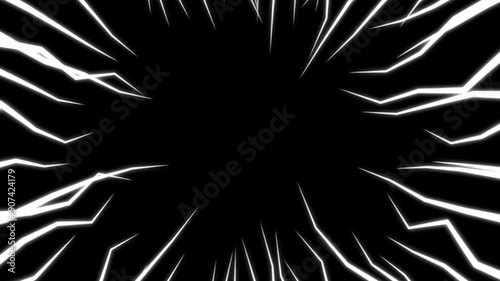 ホラー系漫画表現に使える集中線　おどろおどろしい怖いエフェクト