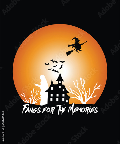 Happy Halloween Vector T-Shirt Design, Template