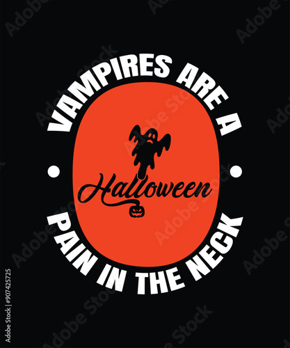 Happy Halloween Vector T-Shirt Design, Template