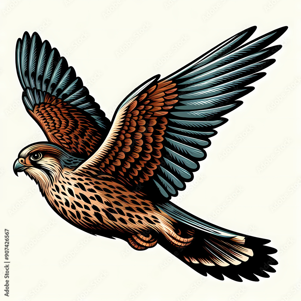 Fototapeta premium vector design of falcon bird 
