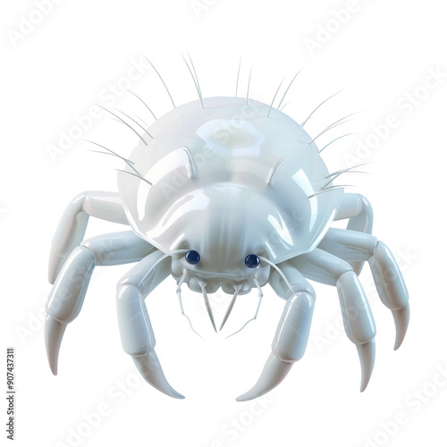 Dust Mite Allergy 3d icon, on isolated transparent background photo