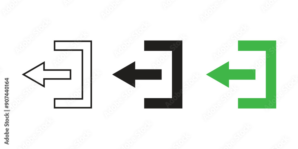 Vector In Icons In Outline Glyph Flat Vector In Icons In Outline Glyph Flat