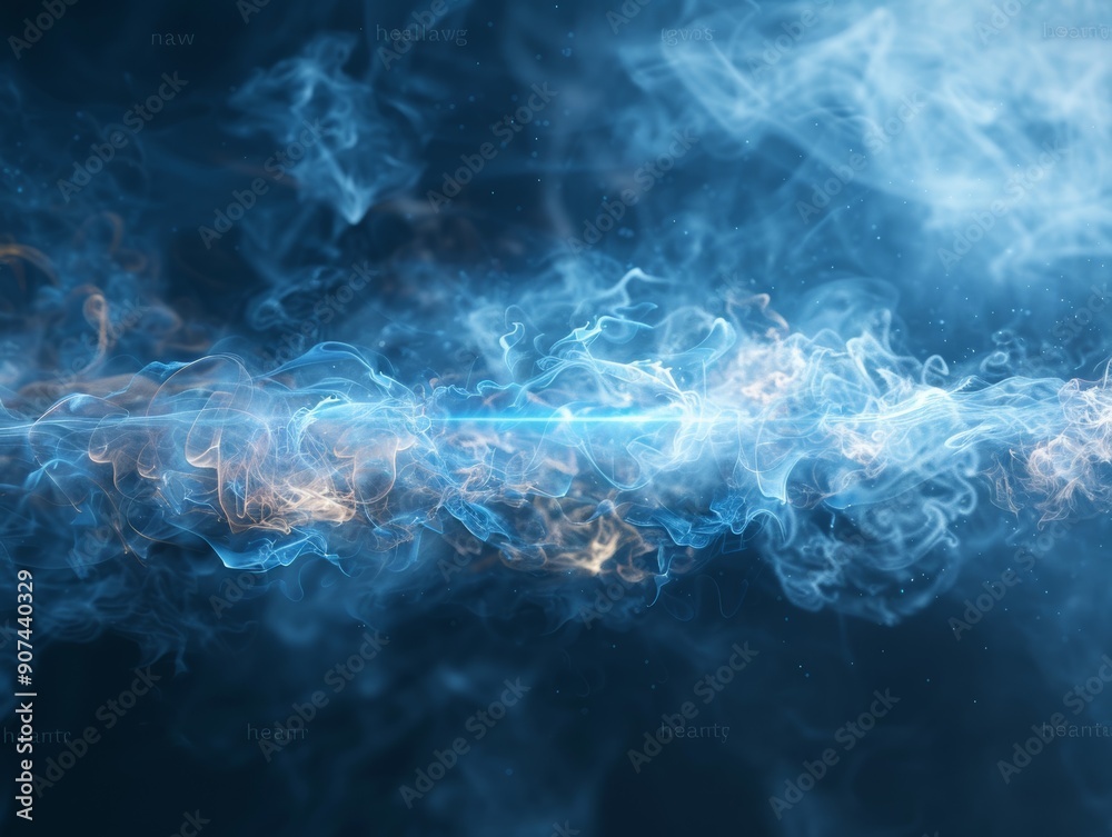 A mesmerizing swirl of blue smoke and light creates an ethereal atmosphere, perfect for backgrounds and digital art. A mesmerizing swirl of blue smoke and light creates an ethereal atmosphere, perfect for backgrounds and digital art.