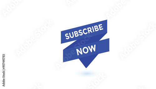 Subscribe now button web banner templates. Vector Illustration 