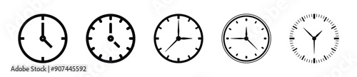 Time icon set. Time, watch, clock icon set - Vector