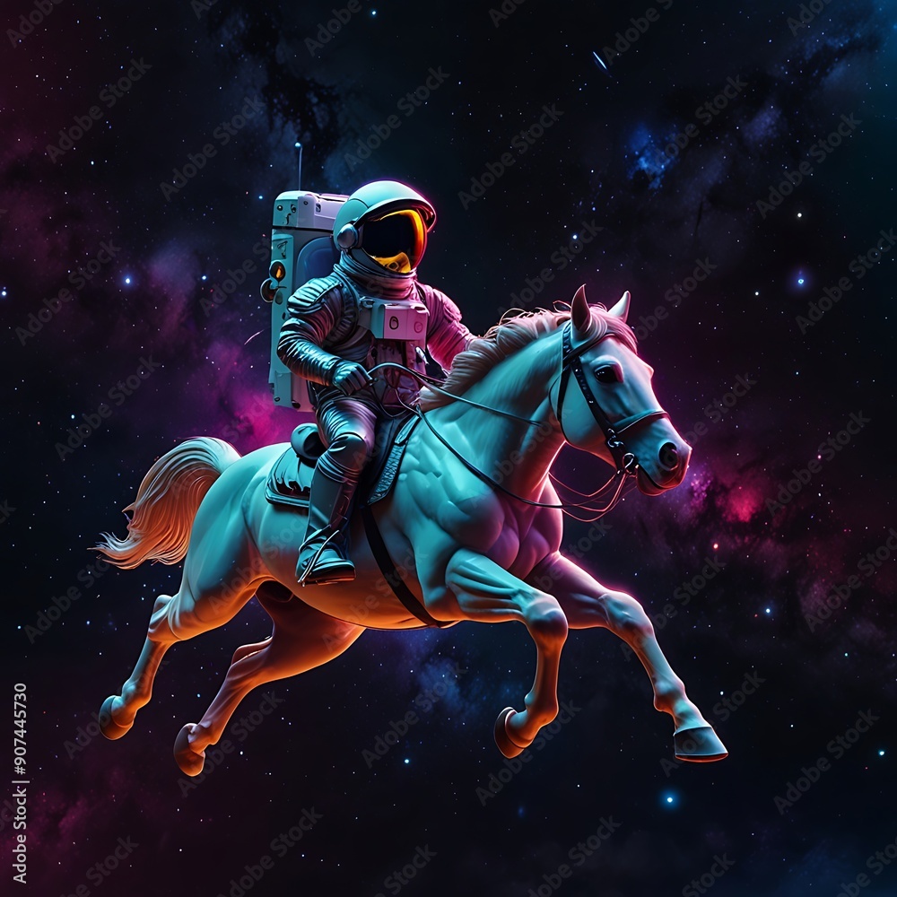 Fototapeta premium knight on horseback