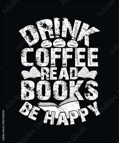 Book T-shirt Design, Book Typography Shirt